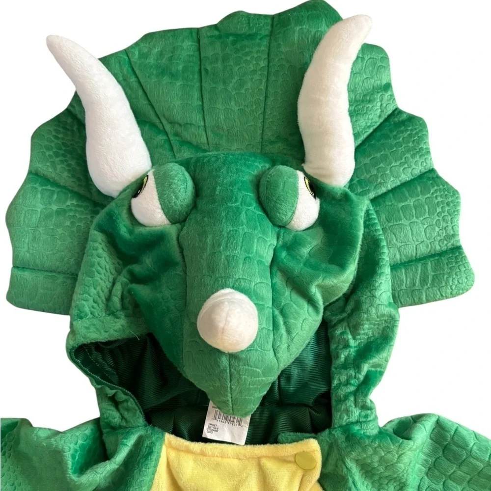 Target Baby Triceratops Dino Warm Infant Halloween Costume 12-18MO Hood Tail